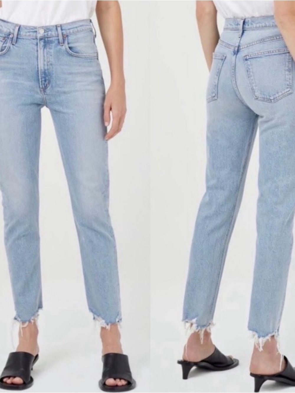 AGOLDE Merrel Mid-Rise Straight Jeans in Astray Wash